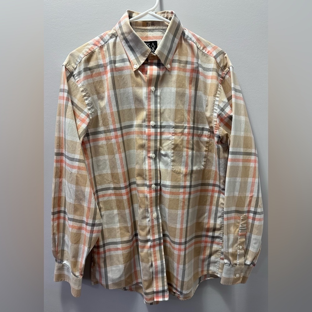 Jos. A. Bank Traveler’s Collection Long Sleeve Button-Up Shirt - Picture 2 of 12
